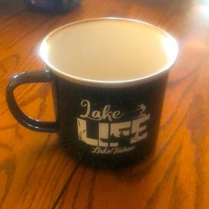 Metal camping coffee mug